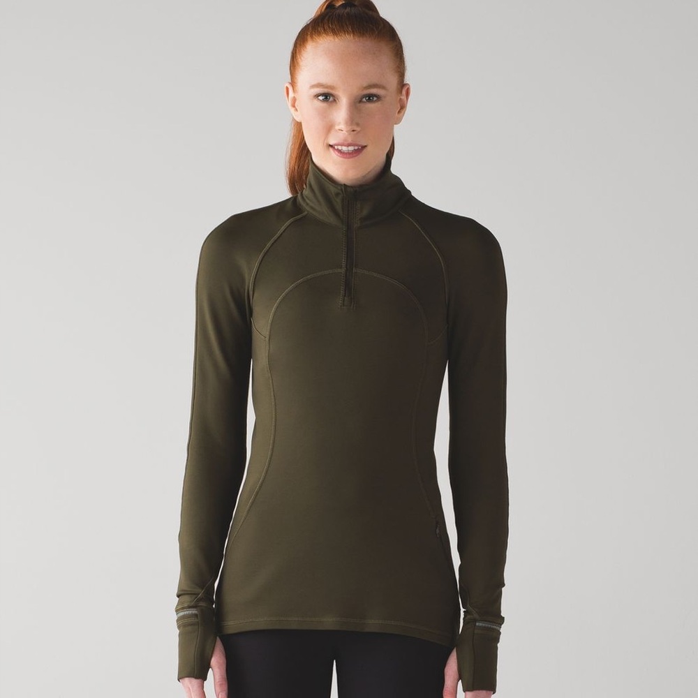 Lululemon First Mile 1/2 Zip jacket size 4